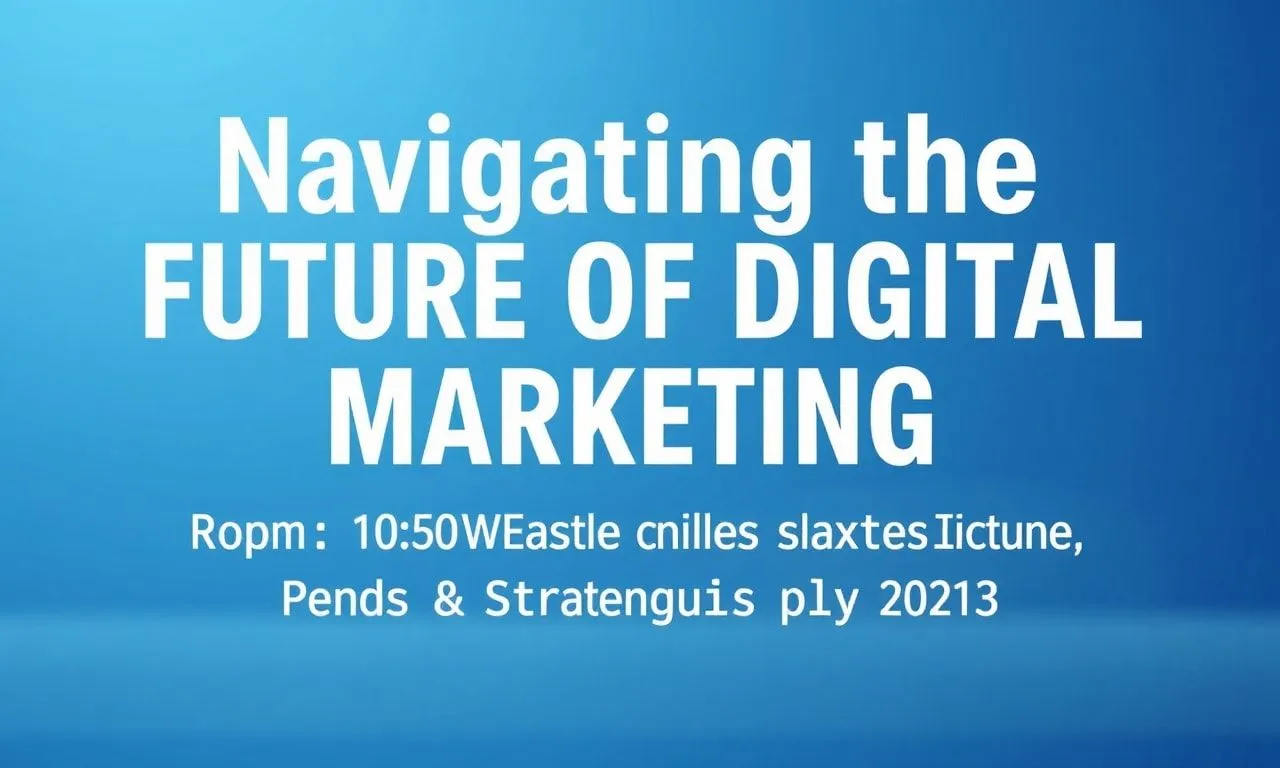 Navigating the Future of Digital Marketing: Trends and Strategies for 2023